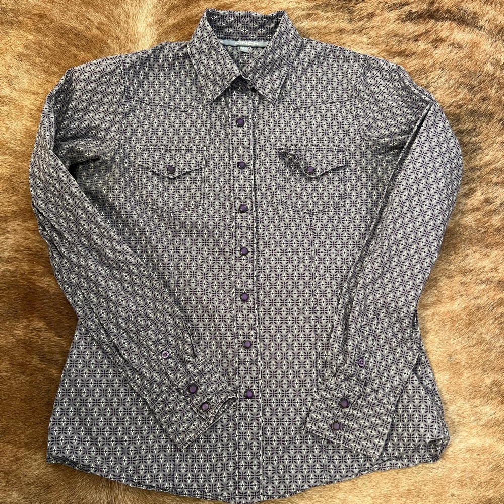 Womens cinch button down western shirt
